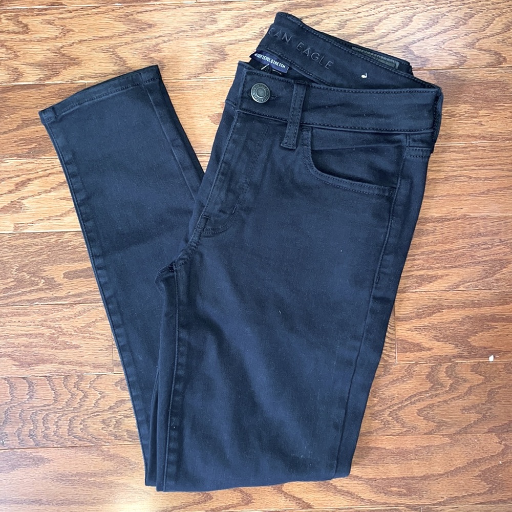 American Eagle Black Wash Denim Pants